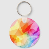 Vibrant Geometric Abstract キーホルダー (裏面)