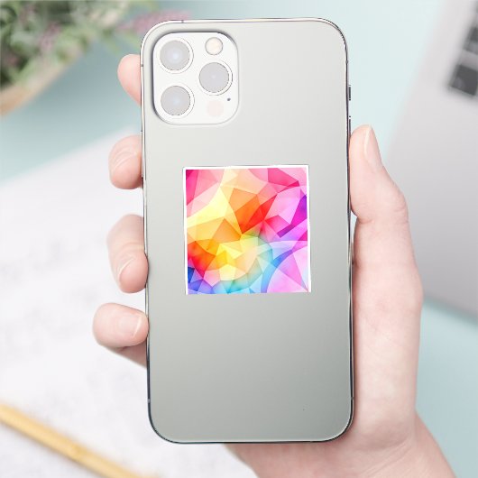 Vibrant Geometric Abstract シール (スマートフォン)