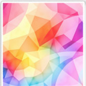 Vibrant Geometric Abstract シール (正面)