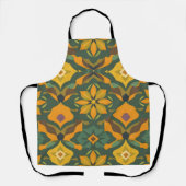 Vibrant Geometric Apron - Seamless Pattern Design エプロン (正面)
