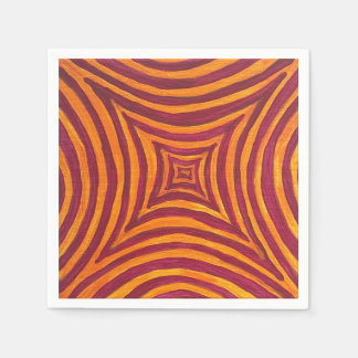 Vibrant Geometric Art Fabric Napkin スタンダードカクテルナプキン