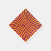 Vibrant Geometric Art Fabric Napkin スタンダードカクテルナプキン (角)