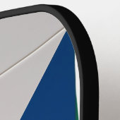 Vibrant Geometric Color-Block Pickleball Paddle ピックルボールラケット (左詳細)