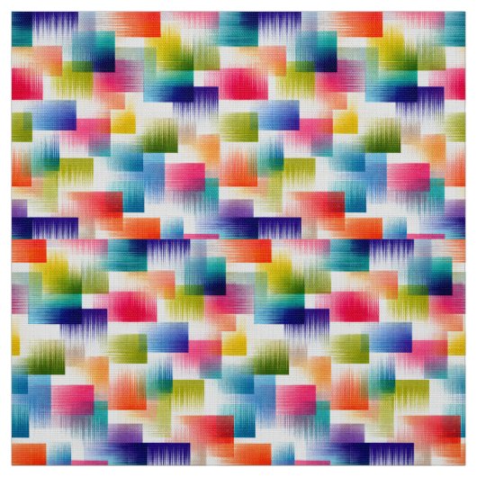 Vibrant Geometric Color Blocks with Soft Gradient  ファブリック (見本)