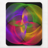 Vibrant Geometric Glossy Finish Mouse Pad マウスパッド (正面)