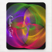Vibrant Geometric Glossy Finish Mouse Pad マウスパッド (正面)