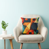 Vibrant Geometric Harmony クッション (椅子)