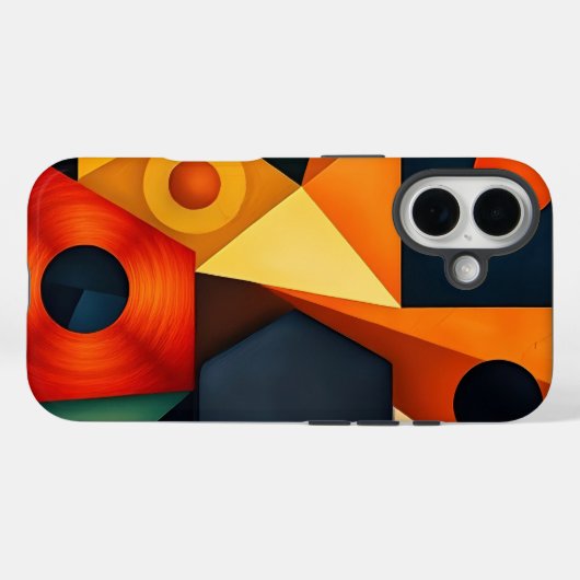 Vibrant Geometric Harmony Case-Mate iPhoneケース (裏面 (横))
