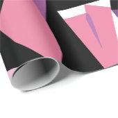 Vibrant Geometric Mosaic in Pink and Purple ラッピングペーパー (ロールコーナー)