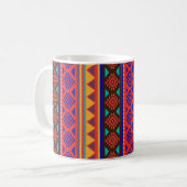 Vibrant Geometric Mug コーヒーマグカップ (正面左)
