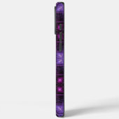 Vibrant Geometric Pattern Neon Purple Pink Cubes Case-Mate iPhoneケース (裏面 / 左)