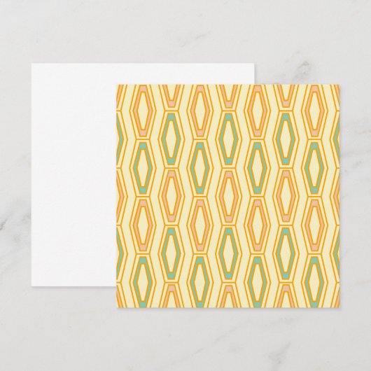 Vibrant geometric pattern with hexagonal shapes  サンキューカード (正面/裏面)