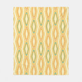 Vibrant geometric pattern with hexagonal shapes  フリースブランケット (正面)