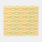 Vibrant geometric pattern with hexagonal shapes  フリースブランケット (正面(横))