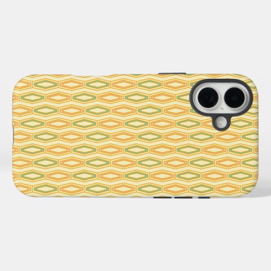 Vibrant geometric pattern with hexagonal shapes  Case-Mate iPhoneケース (裏面 (横))