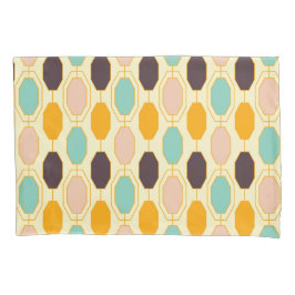 Vibrant geometric pattern with rows of octagonal s 枕カバー