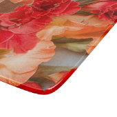 Vibrant Gladiolus flowers カッティングボード (角)