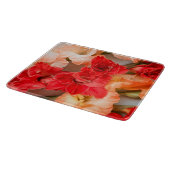 Vibrant Gladiolus flowers カッティングボード (角)
