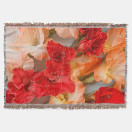 Vibrant Gladiolus flowers スローブランケット