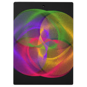 Vibrant Glossy Finish Geometric Clipboard クリップボード (裏面)