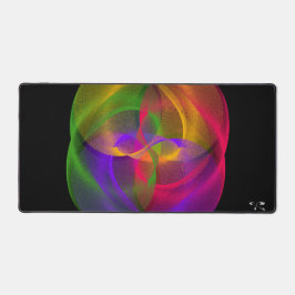 Vibrant Glossy Finish Geometric Gaming Mouse Pad デスクマット