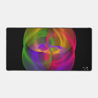 Vibrant Glossy Finish Geometric Gaming Mouse Pad デスクマット