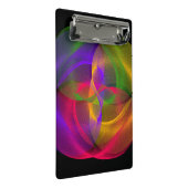 Vibrant Glossy Finish Geometric Mini Clipboard ミニクリップボード (アングル)