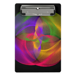 Vibrant Glossy Finish Geometric Mini Clipboard ミニクリップボード