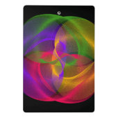 Vibrant Glossy Finish Geometric Mini Clipboard ミニクリップボード (裏面)