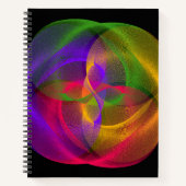 Vibrant Glossy Finish Geometric Notebook ノートブック (正面)
