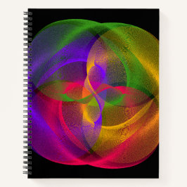 Vibrant Glossy Finish Geometric Notebook ノートブック