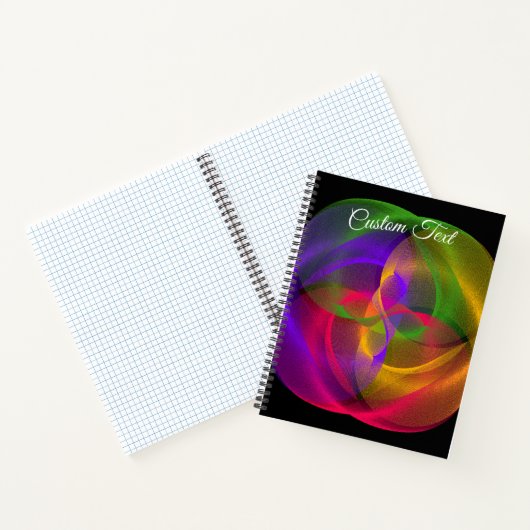 Vibrant Glossy Finish Geometric Notebook ノートブック (内部)