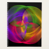 Vibrant Glossy Finish Geometric Spiral Planner プランナー手帳 (正面)