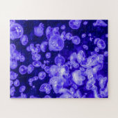 Vibrant Glowing Nautical Jellyfish Swarm ジグソーパズル (横)