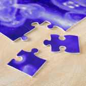 Vibrant Glowing Nautical Jellyfish Swarm ジグソーパズル (側面)