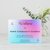 Vibrant Grace Church Welcome Card カード (スタンド正面)