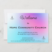 Vibrant Grace Church Welcome Card カード (正面)