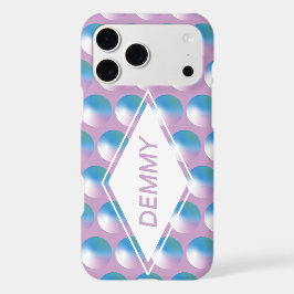 Vibrant gradient circles Geometric Modern Blue. ケース