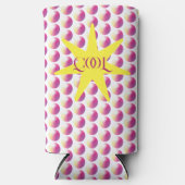 Vibrant gradient pearl circles. スリム缶クーラー (正面)