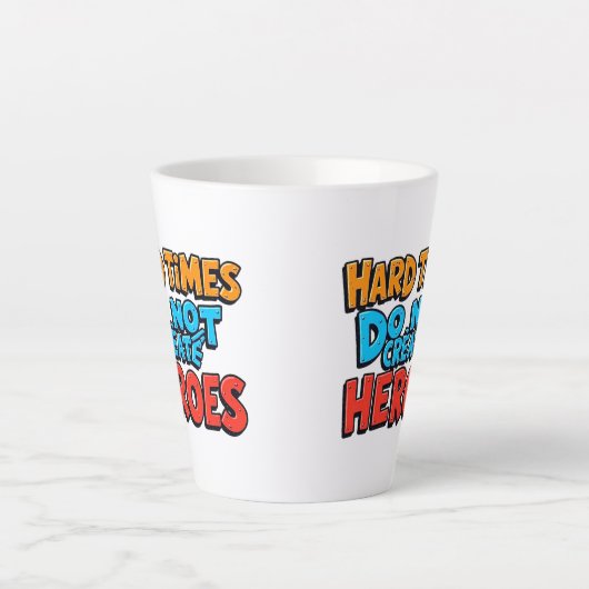 Vibrant Gradient Typographical Create Heroes カフェラテマグ (正面)