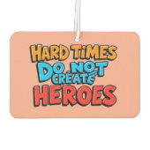 Vibrant Gradient Typographical Create Heroes  カーエアーフレッシュナー (裏面)