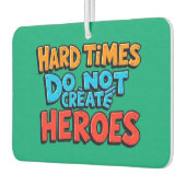 Vibrant Gradient Typographical Create Heroes  カーエアーフレッシュナー (左)