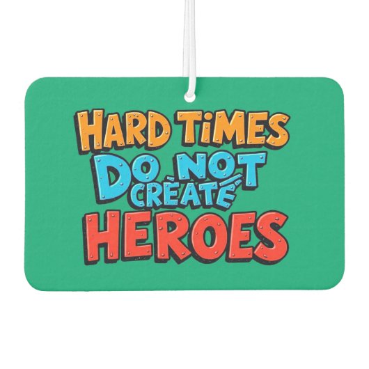 Vibrant Gradient Typographical Create Heroes  カーエアーフレッシュナー (正面)