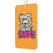 Vibrant Gradient Typographical Create Heroes  カーエアーフレッシュナー (左)