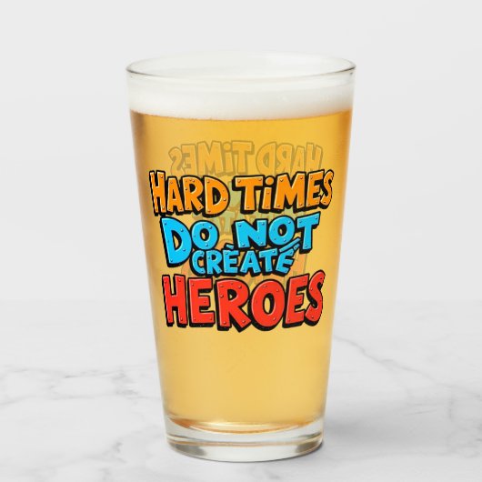 Vibrant Gradient Typographical Create Heroes  タンブラーグラス (ドリンク正面)