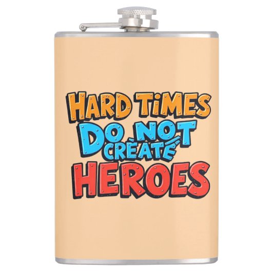 Vibrant Gradient Typographical Create Heroes  フラスク (正面)