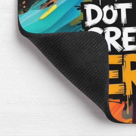 Vibrant Gradient Typographical Create Heroes マウスパッド (コーナー)