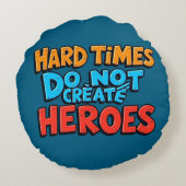 Vibrant Gradient Typographical Create Heroes ラウンドクッション (裏面)