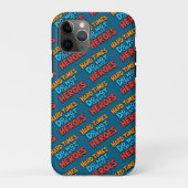 Vibrant Gradient Typographical Create Heroes  Case-Mate iPhoneケース (裏面)