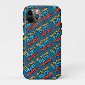 Vibrant Gradient Typographical Create Heroes iPhone 11 Proケース
